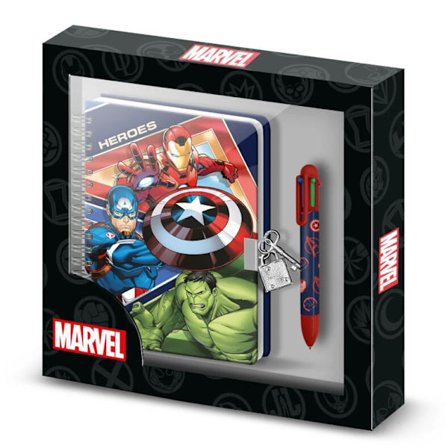 Marvel Avengers Dagbog + kuglepen