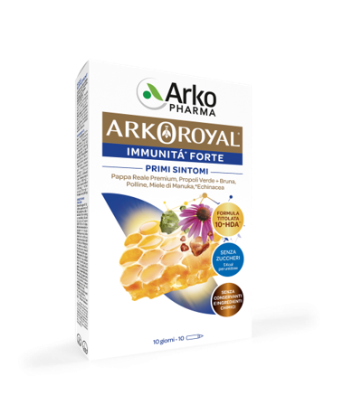 Arkopharma Arkoroyal Immunità Forte Senza Zucchero 10 Flaconcini