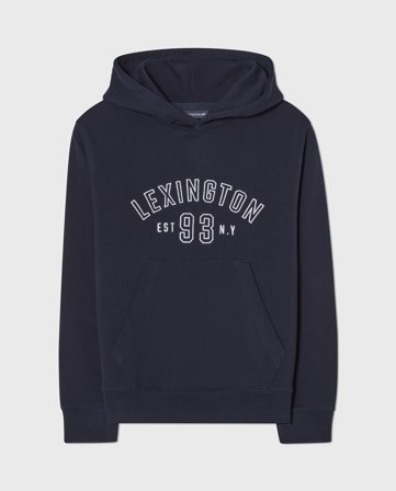 Lexington Teen Logo Bio-Baumwolle Kapuzenpullover, Dunkelblau