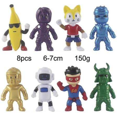 Pvc Stumble Guy Battle Game Karakter Model Juguetes Stumble Guys Anime Action & Legetøjsfigurer Sæt Til Børns Fødselsdag[DB] A 8pcs