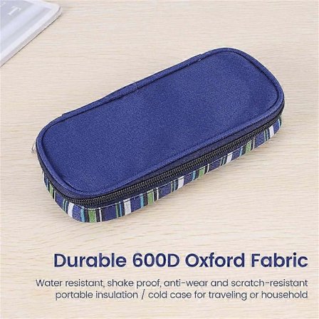 Insuliinikylmälaukku Diabeetikon Järjestäjä Lääketieteellinen Kylmälaukku (Laivastonsininen)