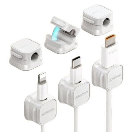 6 deler magnetisk kabel klemme kabel holder lim tråd holder ledning kabel organisator for hjemme kontor under skrivebord administrasjon