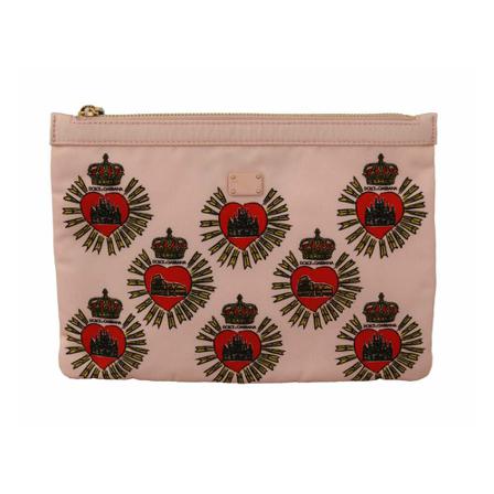 Dolce & Gabbana, Clutches Roze, Dames, Maat:ONE Size,nylon