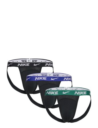 NIKE Underwear Jock Strap 3Pk - Black - M