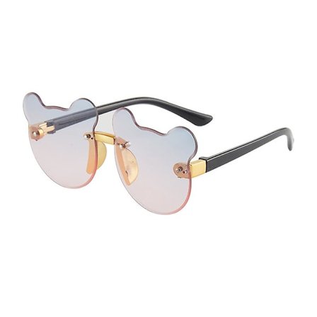 Sommar Tjej Pojkar Söta Barn Kantlösa Solglasögon 2023 Djur Tecknad Björn Barn Baby Utomhus Solglasögon Lunette Soleil Enfant