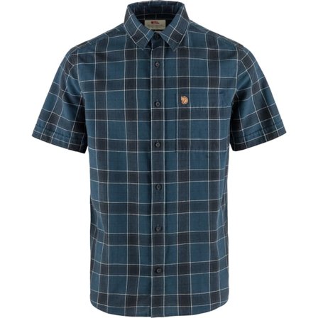 Fjällräven Övik Travel Skjorte SS L - male - Indigo Blue-Dark Navy - Skjortes