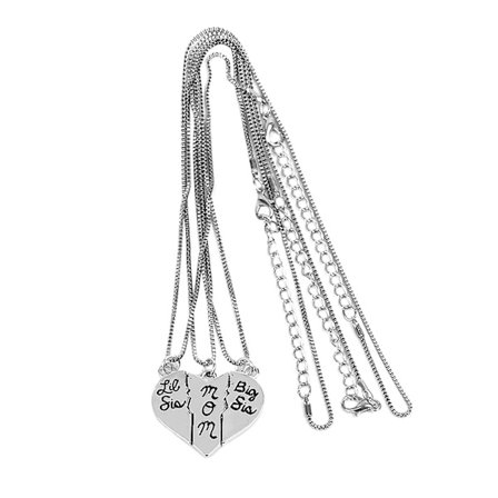 Morsdag Gave Mor Datter Lagdelt Halskjede Morsdag Gave Sømkjede(Sølv)