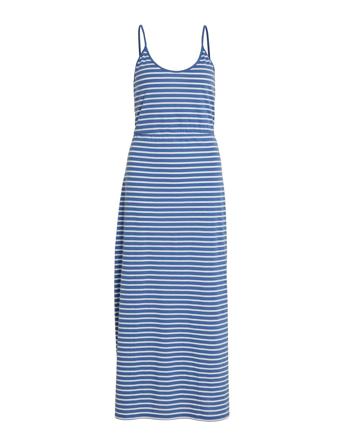 Vidarling S/L Maxi Dress - Noos Dresses T-shirt Dresses Blå Vila*Betinget Tilbud