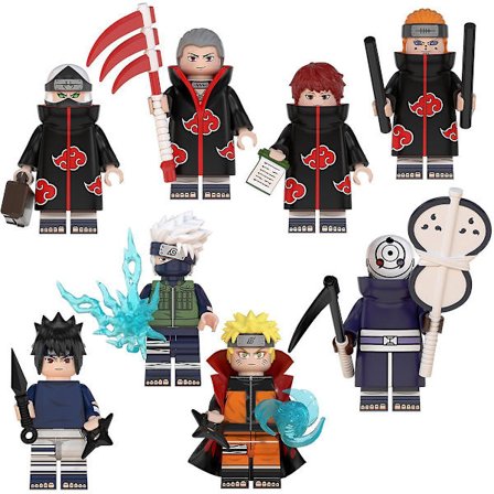 Ninja Mini Figures Set 8 Pack Kids Toys Action Figure Anime Heroes Mini Figure Birthday Party Gifts For Adults And Children Boys Girls