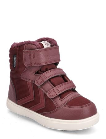 Stadil Super Poly Boot Mid Tex Jr Burgundy Hummel
