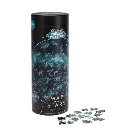 Ridley`s Games Pussel Map of the Stars - 1000 bitar Spel Svart ONESIZE