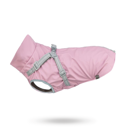 Trixie - Trixie Pontis Regndekken med integrert sele – Rosa - Klassiske hundeseler, step-in, jacket seler, trekkseler, vinterseler & Y-seler på 