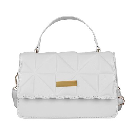Crossbody-väskor Handväskor Kedja Axelväska för kvinnor Koppling Handväska Vit