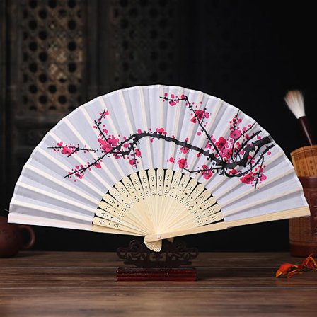 2 Japanske Bryllups Vifte med Frynser Farverige Silke Sakura Blomster Mønster Bryllup Dekoration Håndlavet Gave