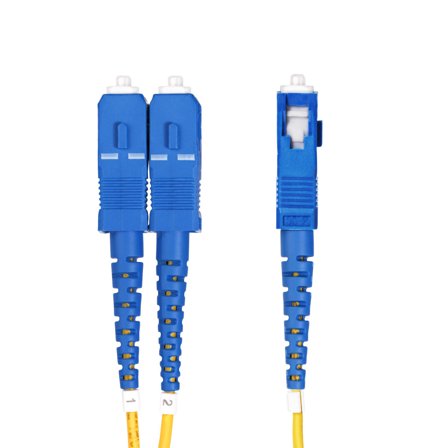 StarTech 2m (6ft) LC to SC (UPC) OS2 Single Mode Duplex Fiber Optic Cable, 9/125μm, Laser Optimized, 10G, Bend Insensitive, Low Insertion Loss - LSZH