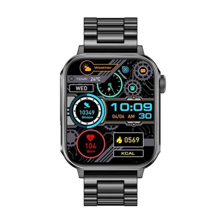 Colmi P80 smartwatch (sort stål)