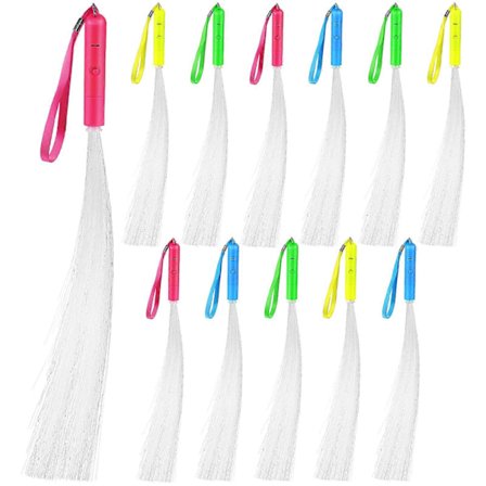 12 kpl Joululahja Glow Stickit Glow Flashing Wands Flashing Led Wands Light Fiber Stick