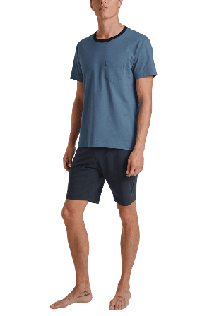 Calida Short pyjamas Relax Essentials Herr Blå L