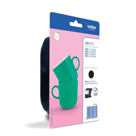 Brother LC227XLBKBP - Høy ytelse - svart - original - blekkpatron