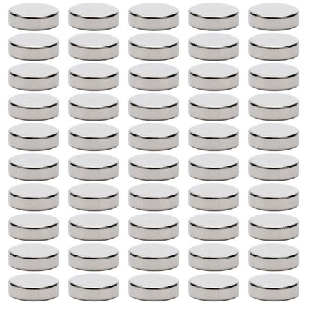 50 stk. stærke magneter er cirkulære magneter, der bruges til håndværk, gør-det-selv og køleskabsmagneter