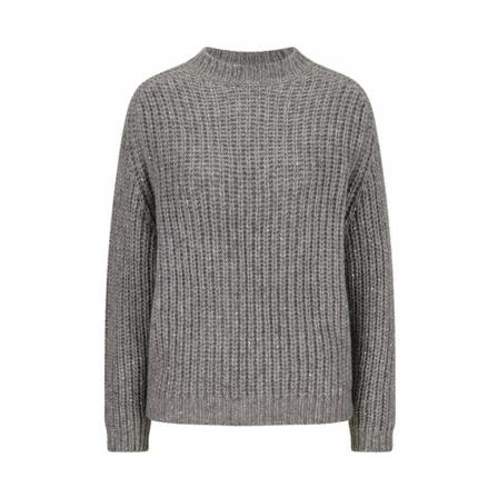 Peserico, Knitwear Grijs, Dames, Maat:L