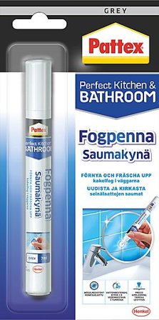 PATTEX FUGEPENN GROUT REVIVER GRÅ 7ML