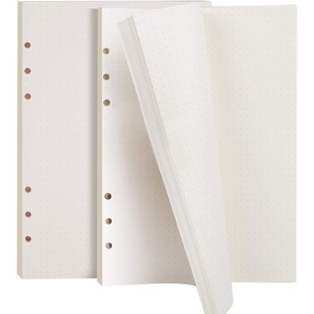 2 kpl A5-kokoisia pistepaperitäyttöjä, Teenitor A5 -suunnittelukalenterin sisäsivut, 90 arkkia / 180 sivua, 21 x 14,2 cm pistepaperitäyttöjä, 6-