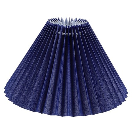 1 stk. Plisseret stof lampeskærm Unikt lysdæksel Stilfuldt lysekrone dæksel