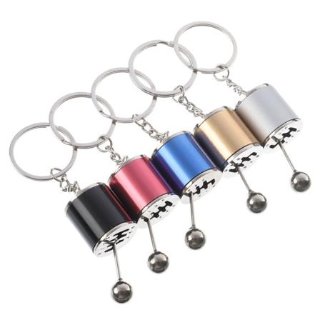 Girskifte Nøkkelring Bil Girspak Fidget Toys Modell Nøkkelring Dekorasjoner 2 ST Svart IC