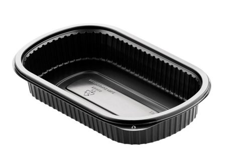 DUNI Matlådor i plast med 1 fack, polypropylen, 800 ml, svarta, 240 x 150 x 40 mm 50/fp - Lyreco - Kök och servering - Engångsartiklar - Take Away