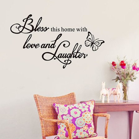 Väggdekal konst, vinyl levande väggdekor klistermärken motiverande citat för sovrum, avtagbar väggskylt väggmålning DIY heminredning 20*60cm