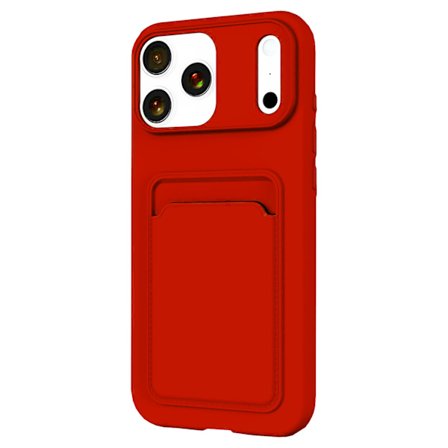 iPhone 17 Pro Max Silikonskal med Kortplats