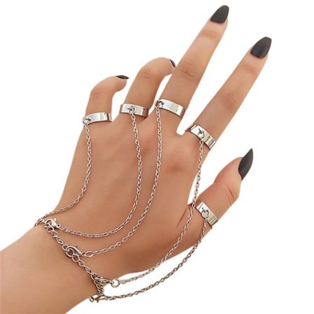 Moderne kvinders åbne ring led ring pinky ring sæt Amazon