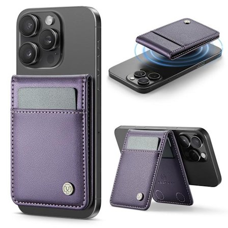 iPhone 17/16/15/14/13 puhelinkotelo Magsafe-korttipidikkeellä, J06 Violetti