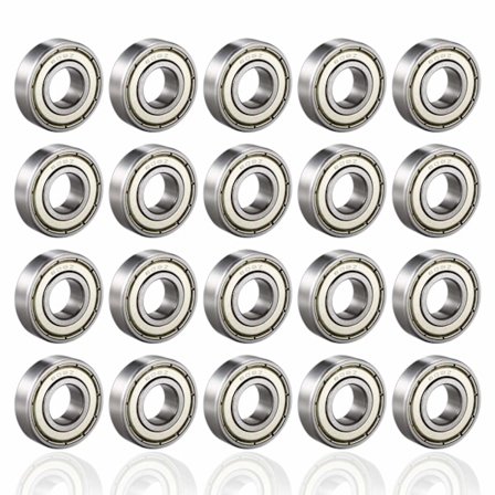 Nye 608ZZ kuglelejer, ABEC 7, 20 stk. hurtige kuglelejer til rulleskøjter, skateboard, longboard, waveboard, 8 x 22 x 7 mm