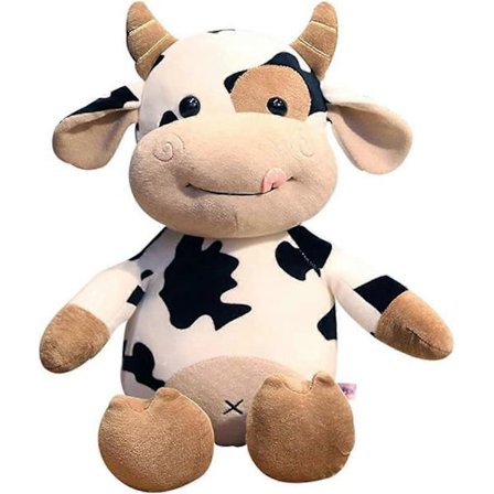 Cow Plush Toy, 40cm, Soft Fluffy Stuffed Animal Doll, Gift for All Ages and Occasions