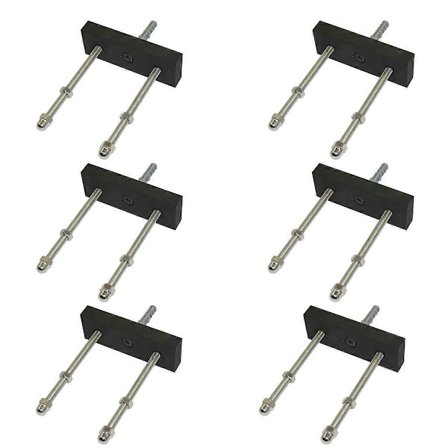 6 kpl Skeittilaudan Kelluva Dekki Seinäteline Kiinnike Säilytysteline Kotiin Säilytystä Varten.pa