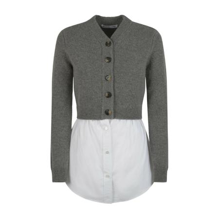 Alexander Wang, Cardigans Szary, Kobieta, Rozmiar: M