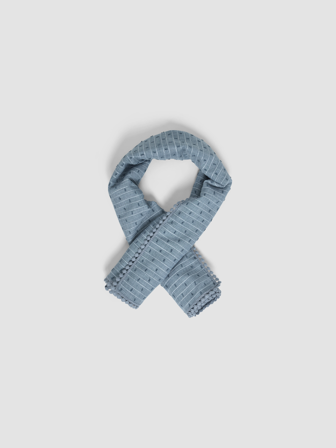 MATCH - Francesca skjerf - Va Vite - Str. ONESIZE - Dame - Tilbehør - Blå - 80% bomull, 20% polyester