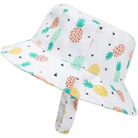 Solhat til spædbørn og børn, vendbar, solbeskyttelse, piger og drenge, sommer A