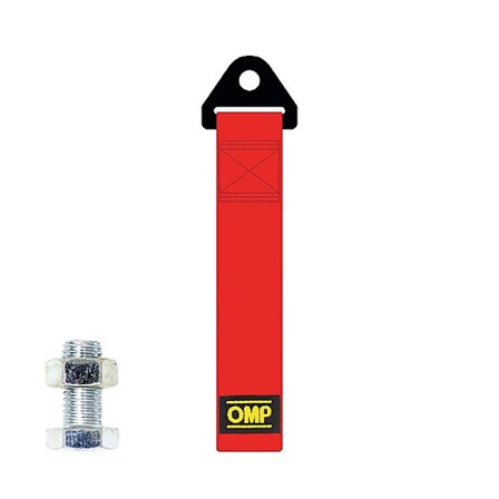 Högpresterande bil bogserlina i nylon, bil bogserlinor, släpvagnslinor, stötfångarsläp Max 2 ton bogserlina med mutter, biltillbehör - Bogserlinor