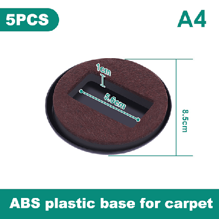 5 stk Kontorstol Hjulstopper Møbel Hjulkopper Hårdttræ