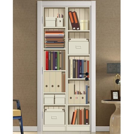 Dörrdekal Bokhylla Dörrtapet Peel and Stick