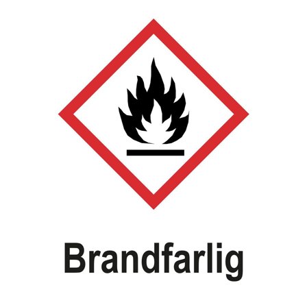 UNIGRAPHICS Skylt Brandfarlig A5 Plast - Lyreco - Skyddsutrustning - Säkerhetsmärkning och skyltar - Skyltar