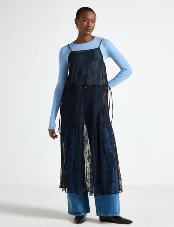 Lindex Dress Fia - Black - S