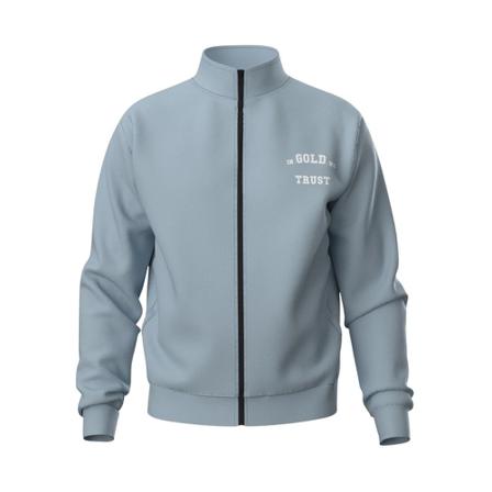 In Gold We Trust Zip-throughs , Blauw , Heren , Maat: 3XL Hoodies & sweatvesten