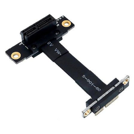 Pcie X1 Riserkabel Dobbel 90 Graders Høyre Vinkel 3.0 X1