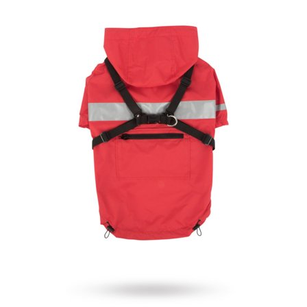 Puppia - Wilderness Red - Regntäcke - Regnkläder, regnjacka & regntäcke till hund