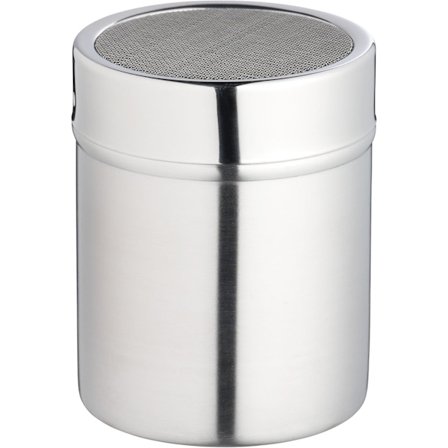 Mjölksikt / Florsockersikt med finmaskigt nät, rostfritt stål, silver, 5,5 cm * 8 cm * 8 cm