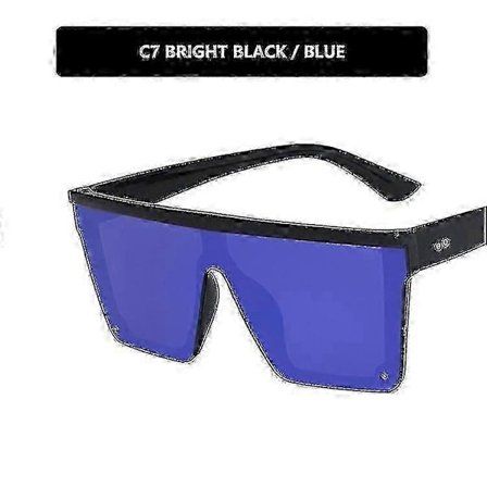 Uudet trendikkäät suuret yksiosaiset UV400-aurinkolasit retrotyyliin miehille ja naisille